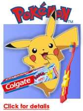 Pokemon Toothbrushes and Toothpaste